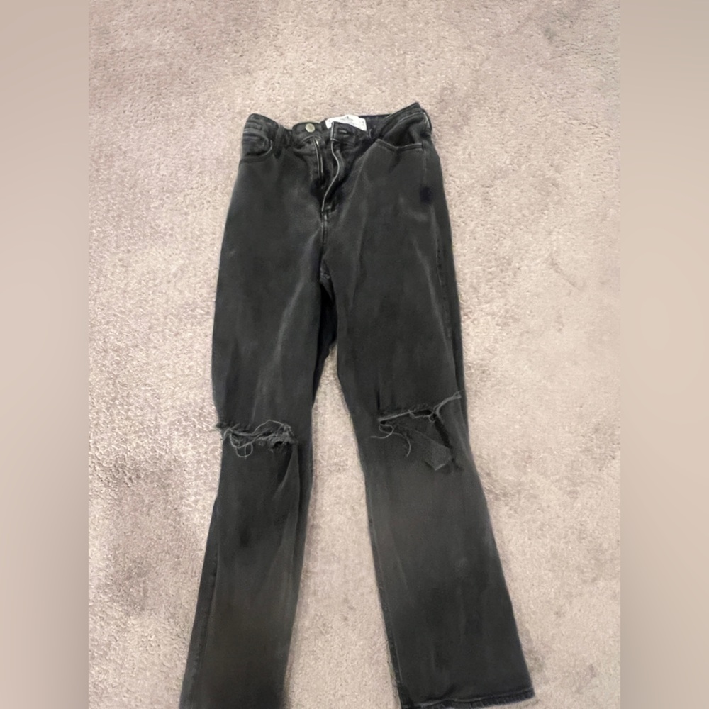 Hollister black straight jeans